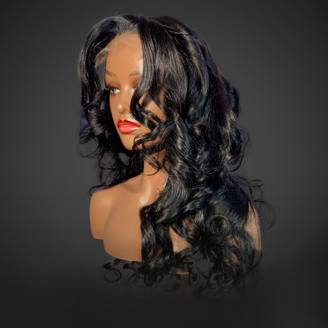 Ebony Waves| Wavey Black MP Wig